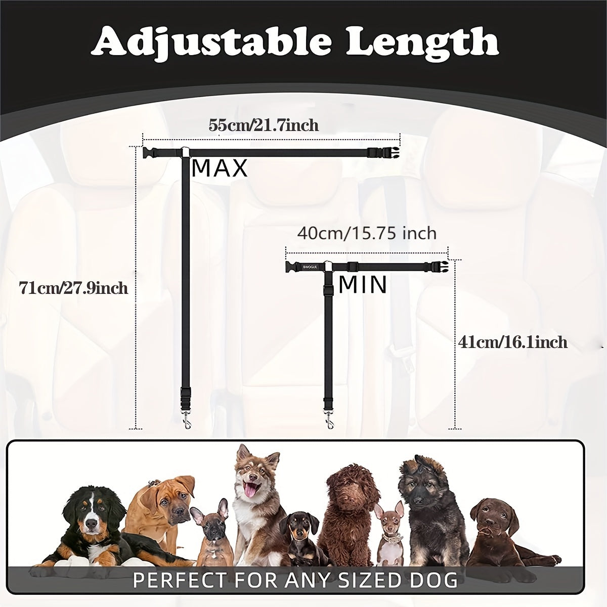 Dog Seat Belt Tether