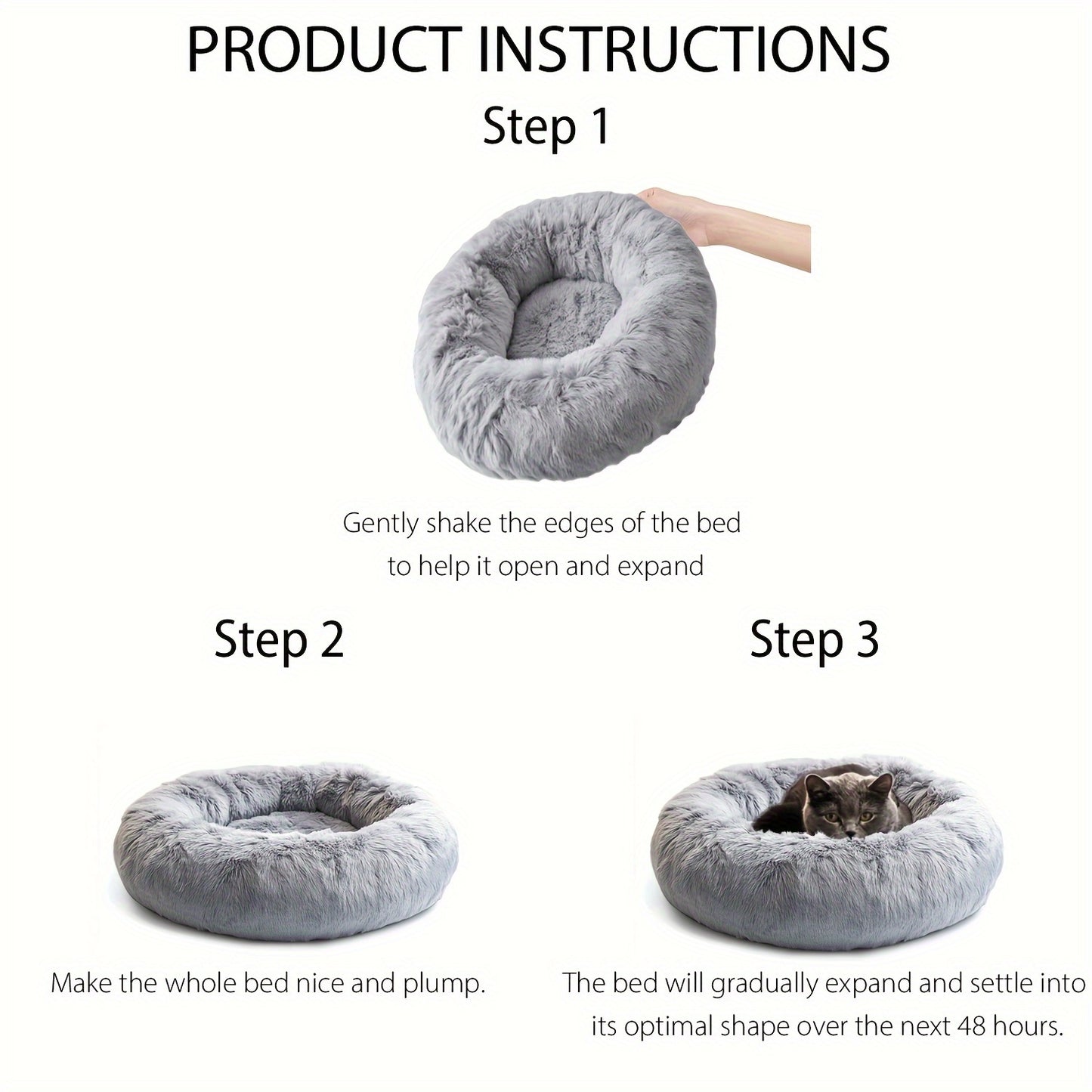 Dog & Cat Donut Bed