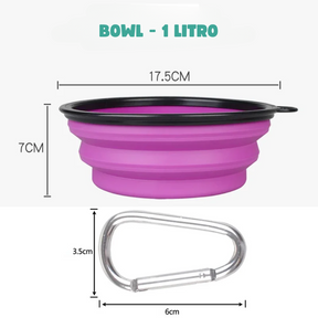 Bowl de Silicone Dobrável