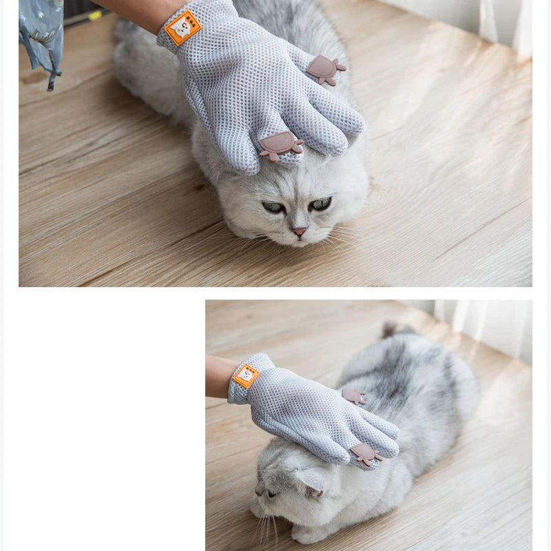 Gants de toilettage pour animaux de compagnie pour chats, chiens, épilateur, brosse de massage, grattoir pour chien, peigne pour chat, accessoires pour chats, gant de massage