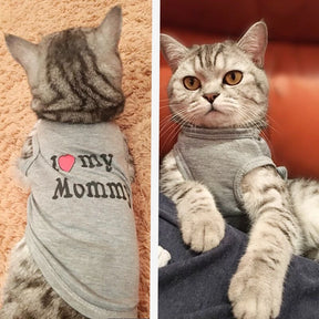 Roupa para Gatos I Love Mommy