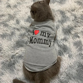 Roupa para Gatos I Love Mommy