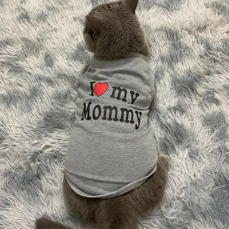 Roupa para Gatos I Love Mommy