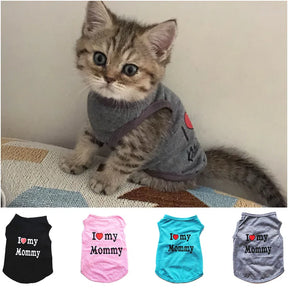 Roupa para Gatos I Love Mommy